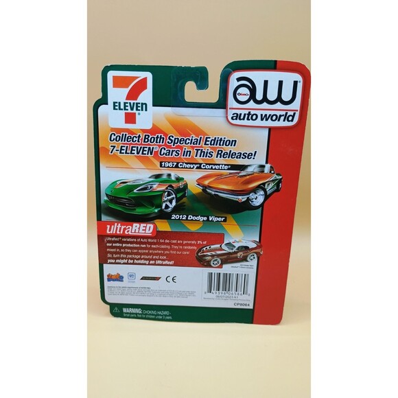 2023 AW Auto World 1/64 7-Eleven 2012 Dodge Viper Diecast Model - Picture 4 of 6